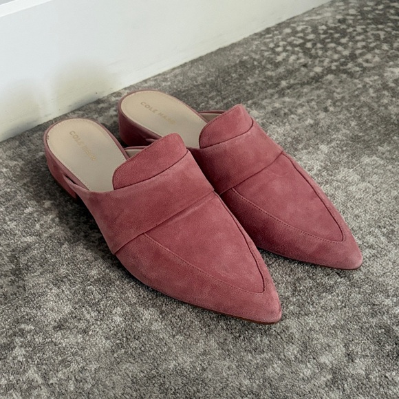 Cole Haan Shoes - Cole Haan Women's Dusty Rose Suede Mules